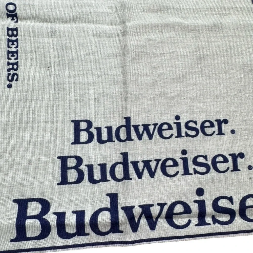Budweiser Bandana Unisex OS Red Good Vintage King of Beers Made in USA RN 15187